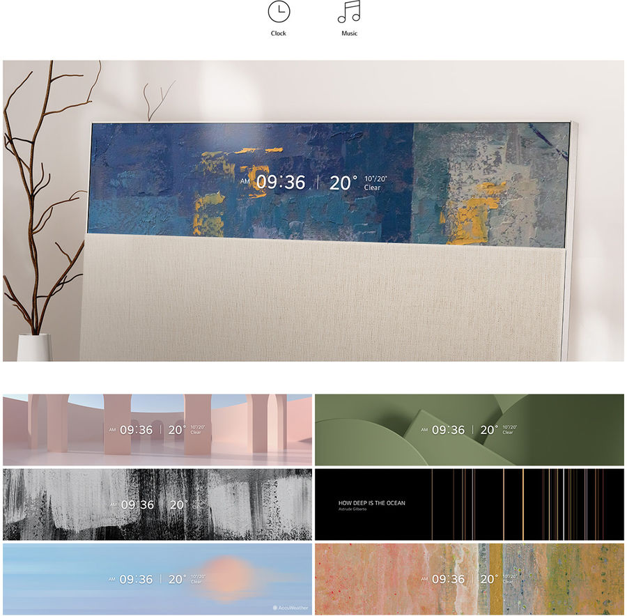 LG OLED Easel 65" (LG 65ART90) : cache relev&eacute;