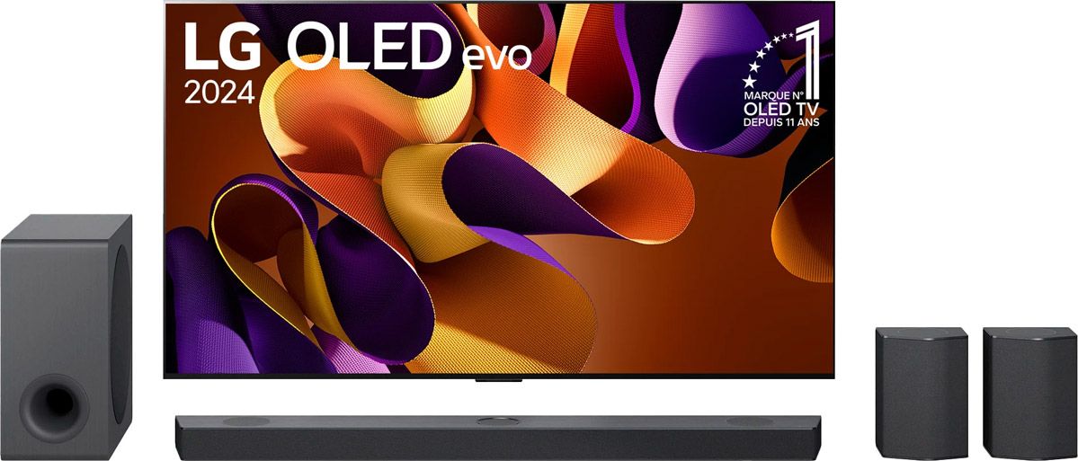 TV OLED LG OLED55G4 + LGS95QR