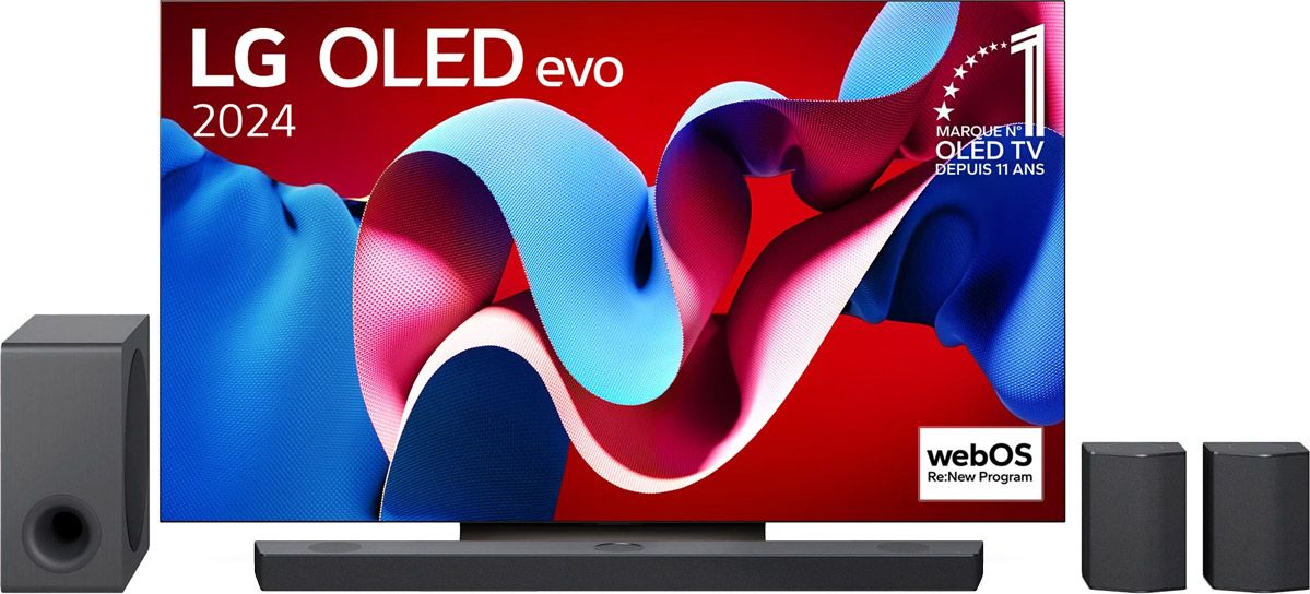 TV OLED LG OLED65C4 + S95QR