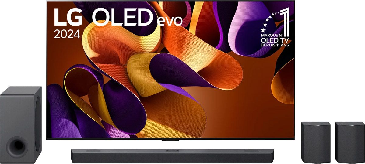 TV OLED LG OLED65G4 + LGS95QR