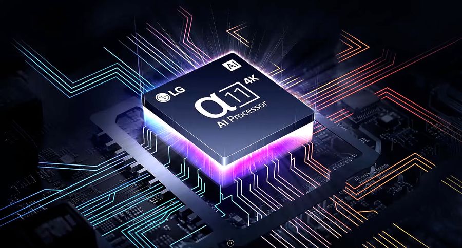 Le processeur α11 AI Processor permet d'exploiter toutes les capacités de la dalle OLED du grand TV LG OLED65M4. Le grand TV LG OLED65M4 est propulsé par le processeur α11 AI Processor.