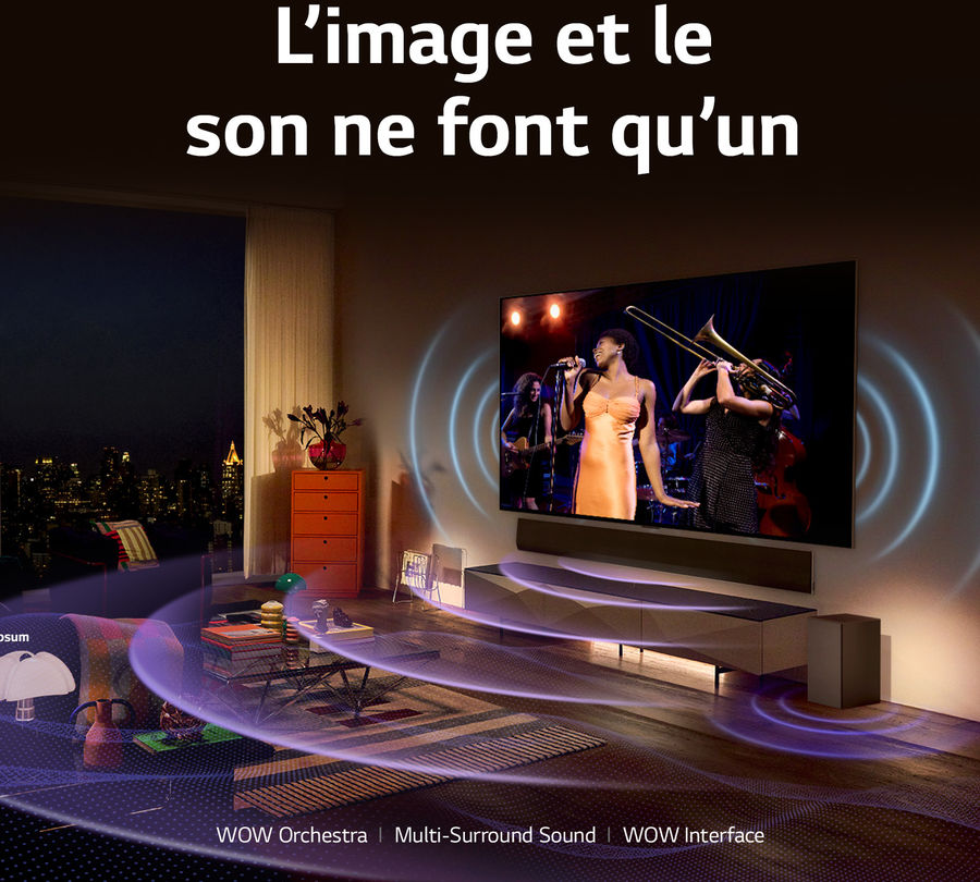 LG OLED83C3 : Dolby Atmos & DTS:X, WOW Orchestra
