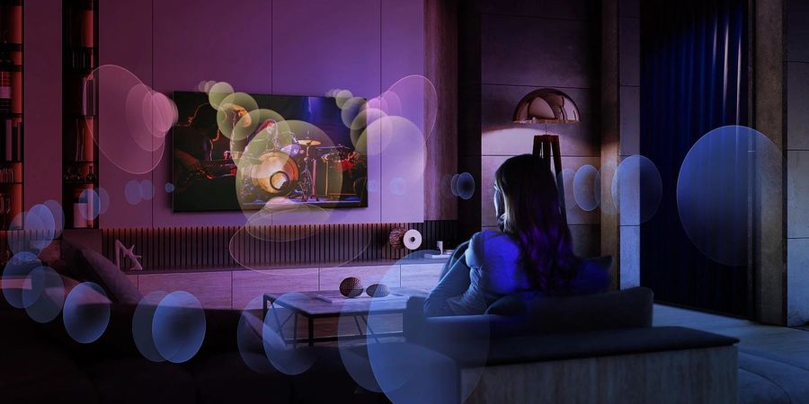 LG OLED Posé (LG 55LX1) : Son surround 