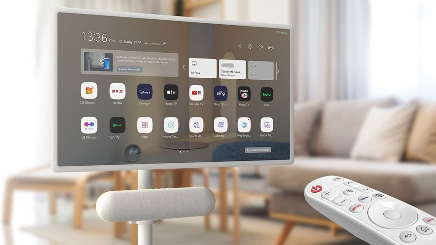 Mise en situation avec TV LG StandbyME