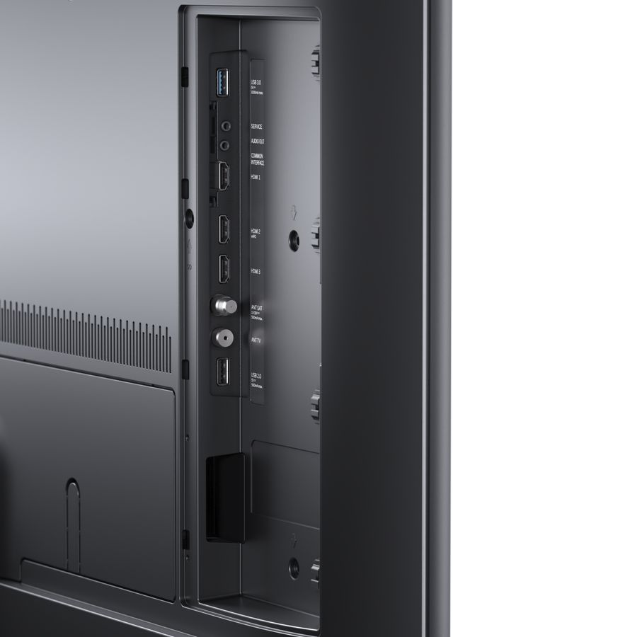 Avec ses ports HDMI 2.1, le TV Loewe Callas 43 peut recevoir de nombreuses sources. Le TV Loewe Callas 43 propose des ports HDMI 2.1.