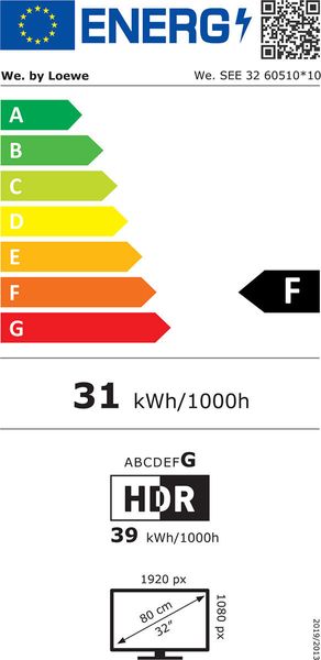 Televisor E-LED We. by LOEWE SEE 32 Soportes Loewe Soporte Mesa - M1  (Incl.) Colores Gris Oscuro