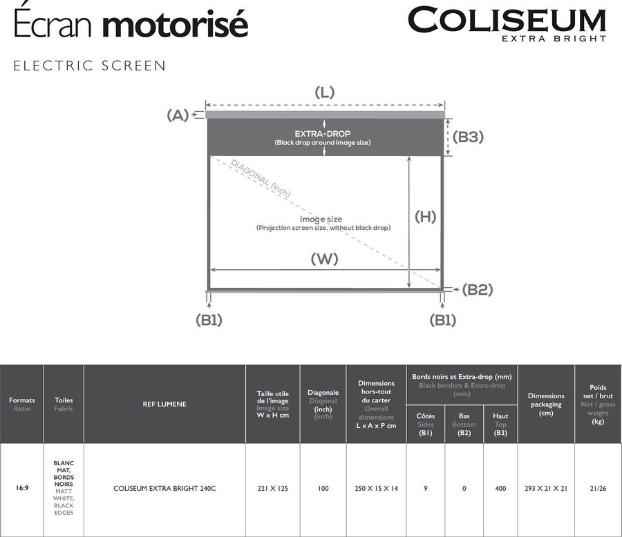 Lumene Coliseum Extra Bright : dimensions