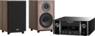 Marantz Melody X M-CR612 Noir + Eltax Monitor III Neo Bois foncé (5 mètres de câbles Norstone CL150 fournis)