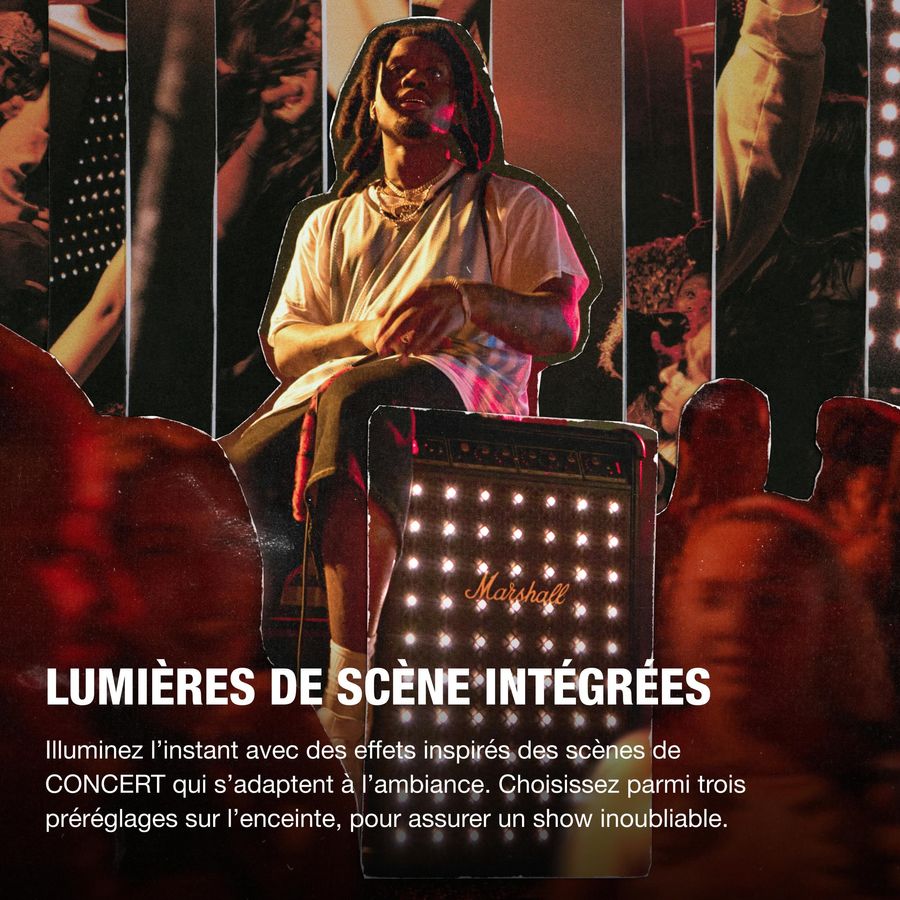 Marshall Bromley 750 et jeux de lumière intégrés Jeux de lumière