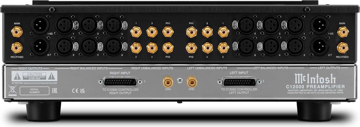 Connectique du pr&eacute;-ampli McIntosh C12000