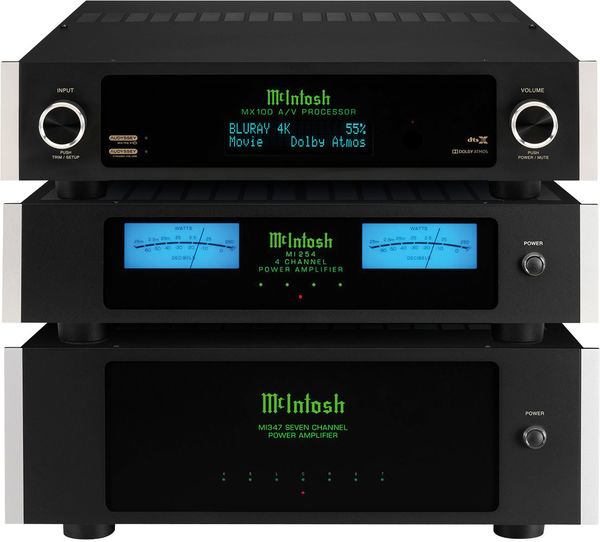 McIntosh MX100 + MI254 + MI347 Amplis homecinéma sur