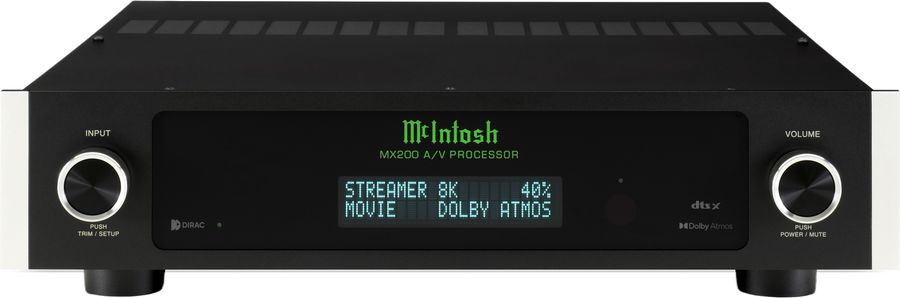 Le pré-amplificateur et processeur McIntosh MX200 prend en charge la définition 8K UHD et 4K UHD.