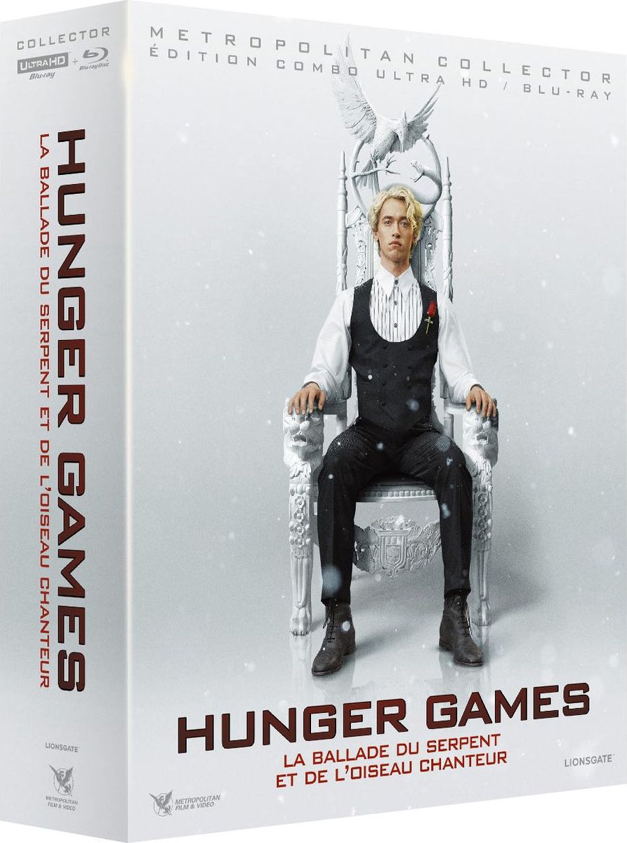 Blu-ray Metropolitan Vidéo Hunger Games : La Ballade du serpent et de l'oiseau chanteur Édition Limitée Steelbook Collector