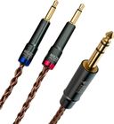 Câble pour casque Meze 109 Pro / Liric  PCUHD 6,35 mm Cuivre  - longueur 2,5 m