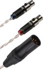 Meze Câble XLR 4 pins plaqué Argent Symétrique - longueur 2,5 m