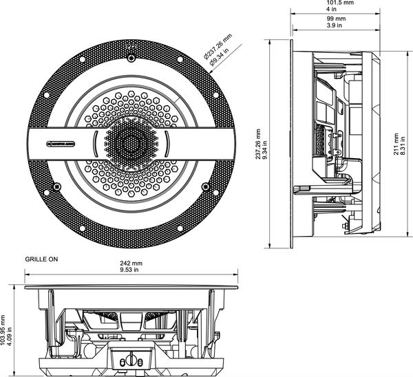 Sch&eacute;ma dimensions