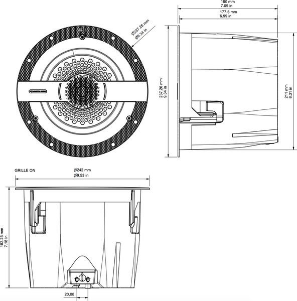 Schéma dimensions Schéma dimensions