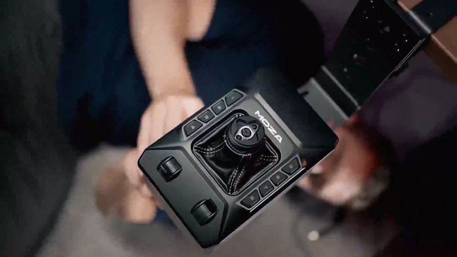 Base Moza Racing AB6 Flight Simulator Bundle avec retour de force 6 Nm pour sensations de vol r&eacute;alistes