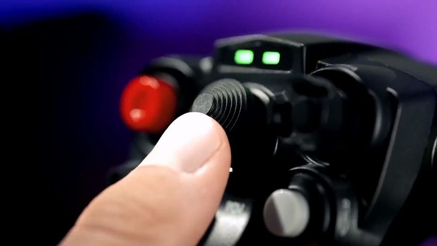 Hat switch &agrave; effet Hall du joystick MHG du Moza Racing AB6 Flight Simulator Bundle pour contr&ocirc;le pr&eacute;cis