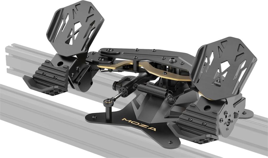 Moza Racing MRP Rudder Pedals montage profil&eacute; aluminium ou ch&acirc;ssis