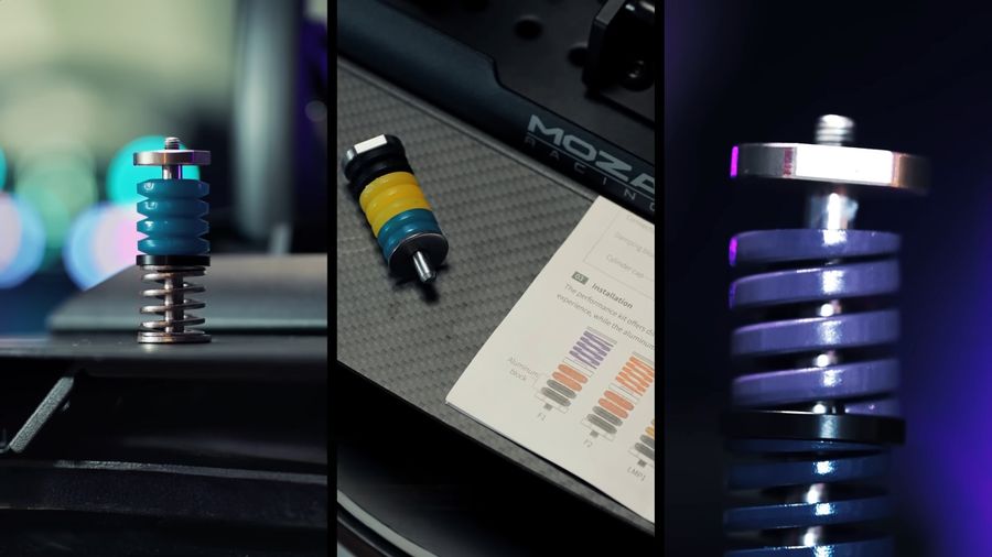 Moza Racing CRP2 Performance Kit avec ressorts et amortisseurs pour r&eacute;gler la p&eacute;dale de frein du Moza Racing CRP2 Load Cell Pedals