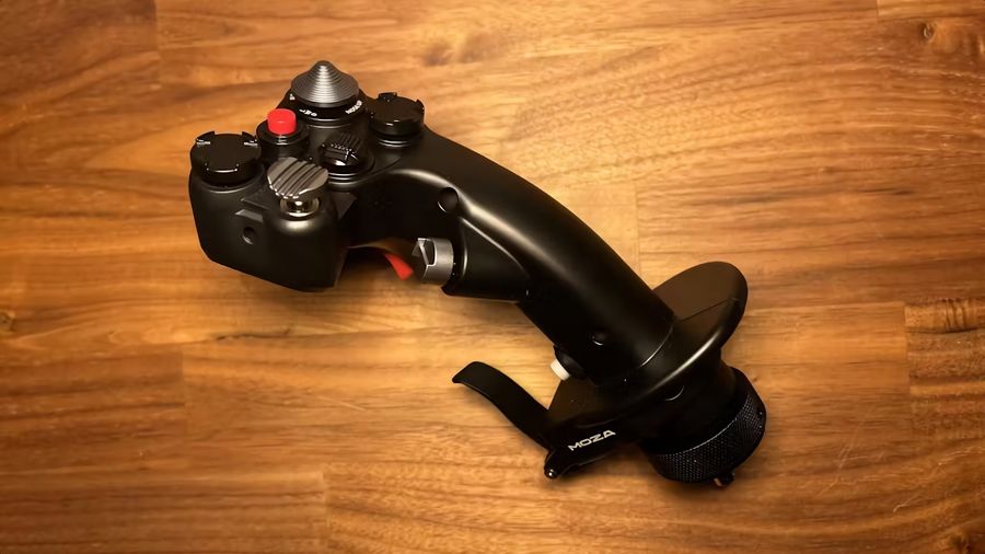 Structure en aluminium a&eacute;ronautique du Moza Racing MH16 Flightstick (AS002) pour une solidit&eacute; et une pr&eacute;cision optimales.