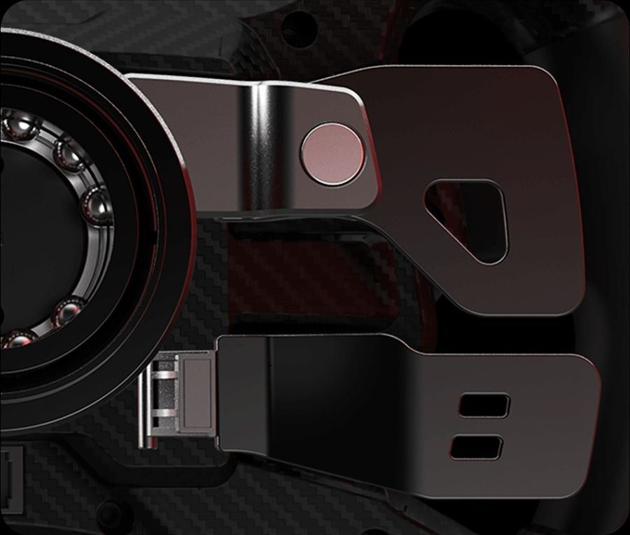 Les palettes du volant gaming Moza Racing KS