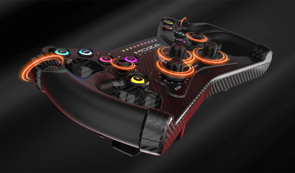 Tous les boutons du volant Moza Racing KS sont programmables.
