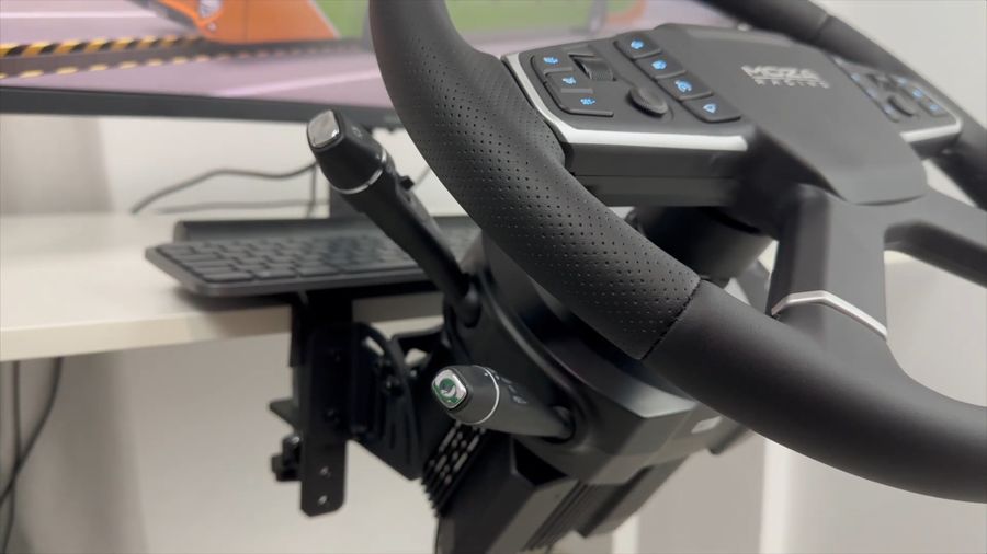 Moza Racing Multi-function Stalks avec commodos r&eacute;alistes pour simulateur de conduite et cockpit simracing.