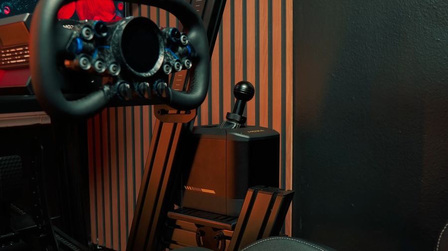 Pommeau Moza Racing Active Shifter Knob (RS079) avec motif en H pour bases AB9 FFB Base et AB6 Flight Simulator