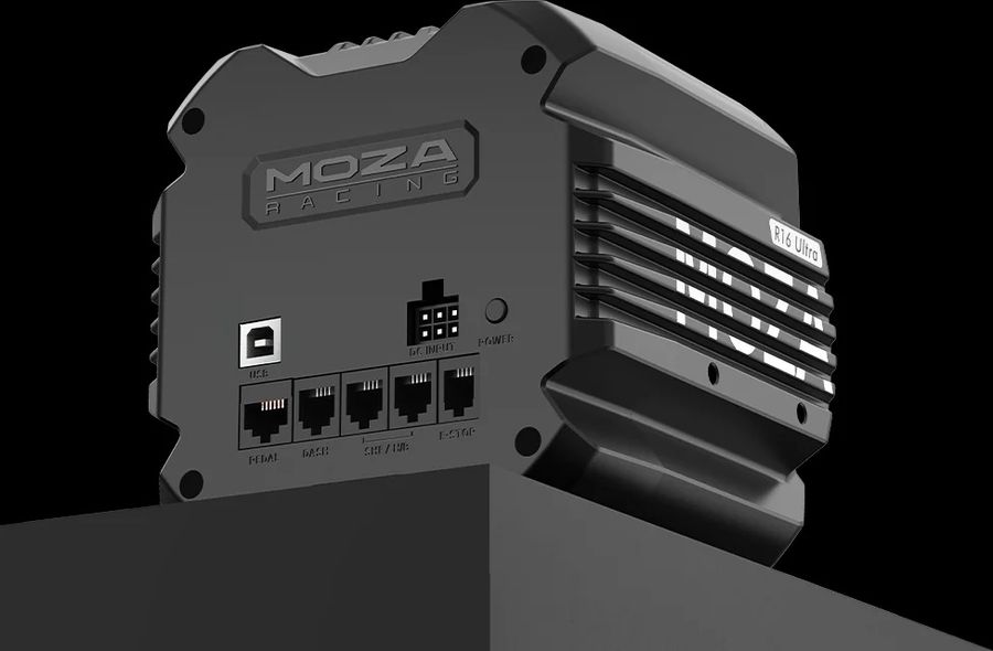 Connectique et syst&egrave;me Quick Release de la base Moza Racing R16 Ultra (RS101)
