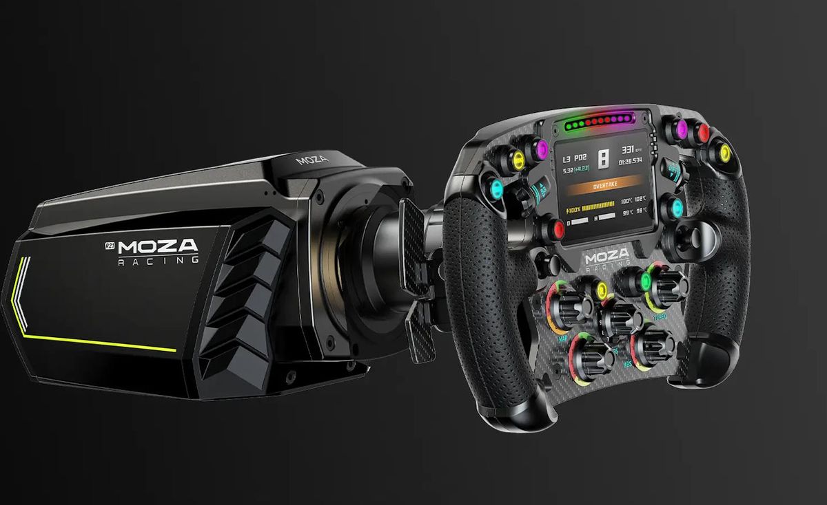 Le moteur de volant Moza Racing R21 est compatible avec tous les volants Moza Racing