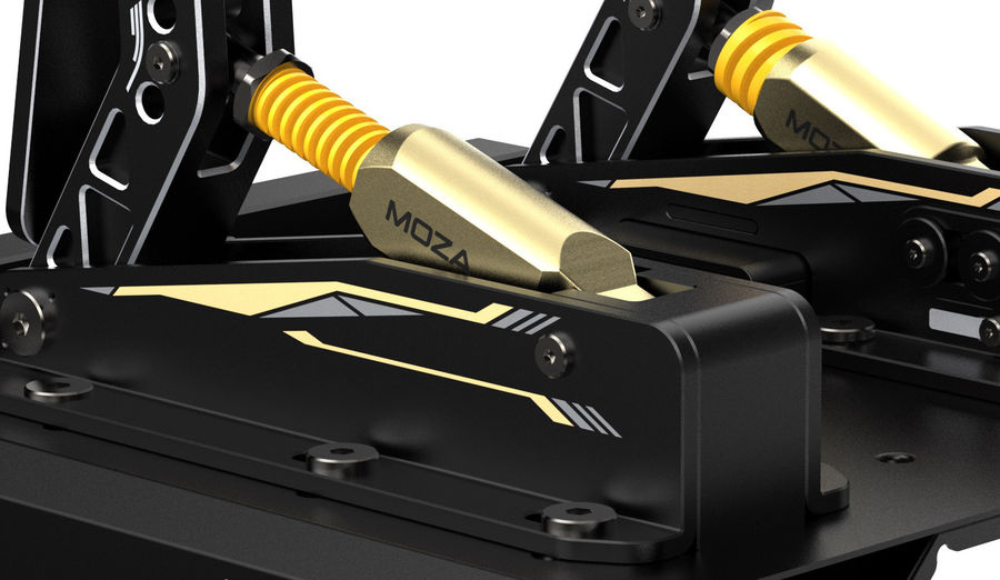 Focus sur le système de ressort du pédalier gaming Moza Racing CRP 2 pédales