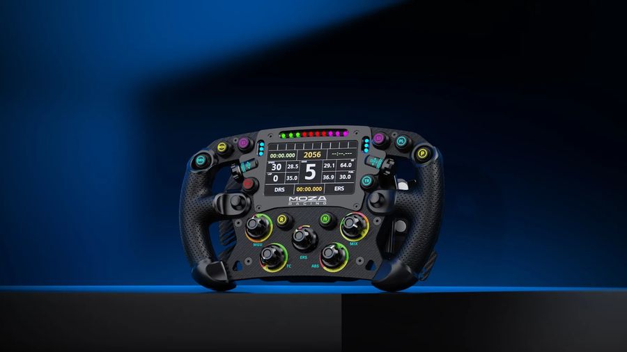 Conçu pour offrir une expérience réaliste en F1 virtuelle, le volant de jeu Moza Racing FSR2 (RS068) embarque une multitude de commandes et un écran de 4,3 pouces (11 cm).  Idéal pour les simulations de Formule 1, le volant Moza Racing FSR2 (RS068) destiné au gaming dispose de nombreux boutons ainsi que d’un écran de 4,3 pouces (11 cm).