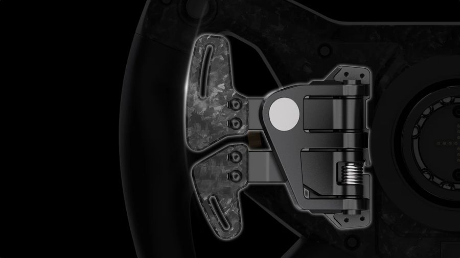 Palettes carbone effet Hall du Moza Racing KS Pro pour changements de vitesse pr&eacute;cis