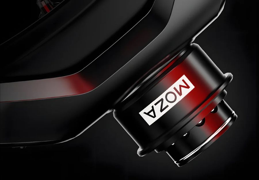 QuickRelease Moza Racing Porsche Mission R fixation rapide aluminium sans jeu