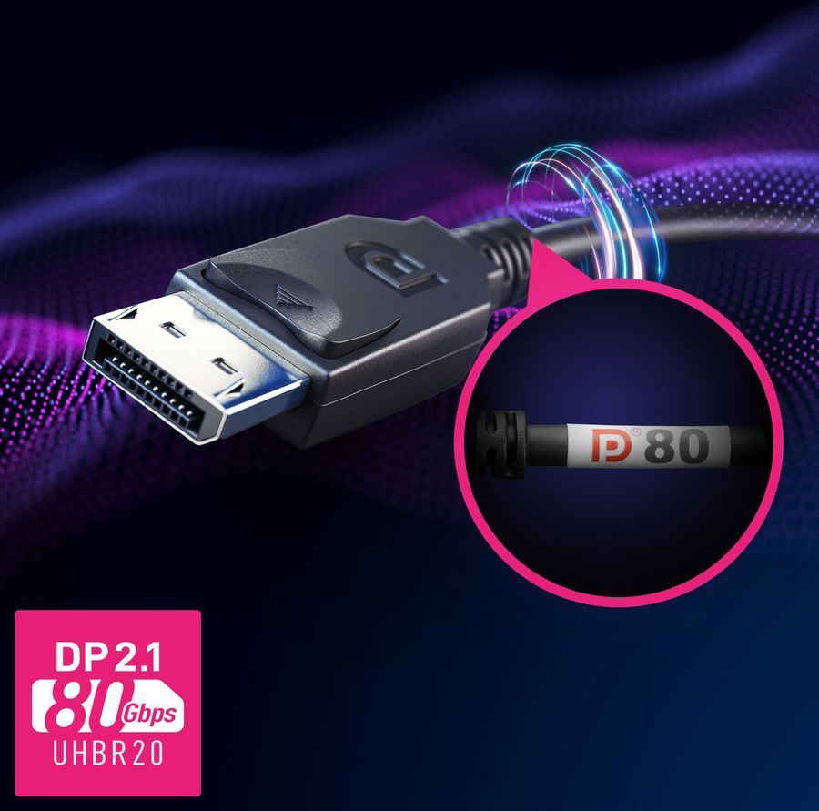 &Eacute;cran gaming MSI MPG 271QR QD-OLED X50 avec DisplayPort 2.1a UHBR20 &agrave; 80 Gb/s
