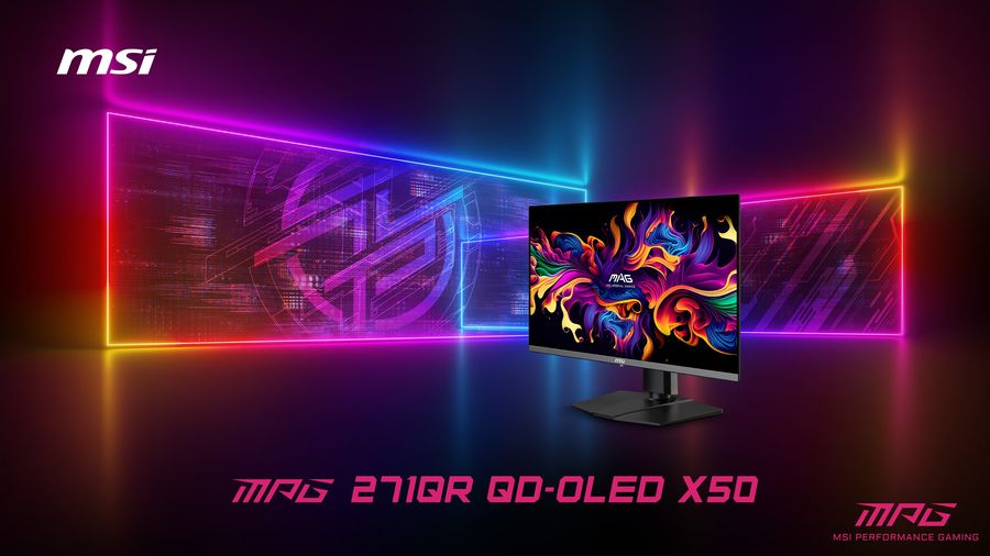 &Eacute;cran gaming MSI MPG 271QR QD-OLED X50 avec dalle QD-OLED de 26,5 pouces