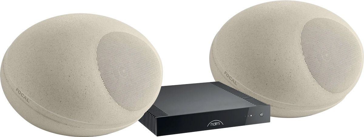 Enceintes d'extérieur Naim Naim CI-Uniti 102 + Focal OD Stone 8 Blanc 5 ( la paire)