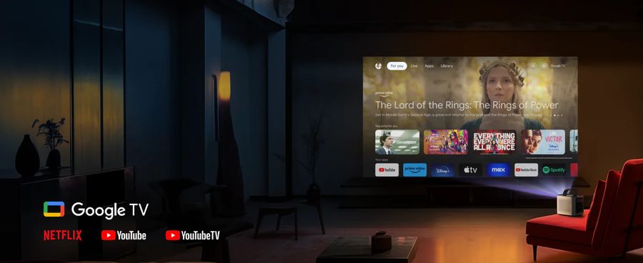 Nebula Mars 3 Air : Google TV int&eacute;gr&eacute;