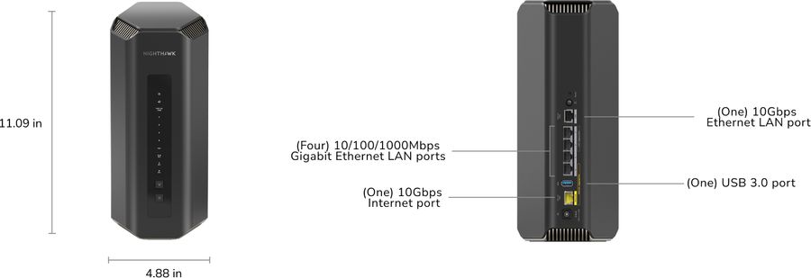 Le routeur Netgear Nighthawk RS700S offre un port 10 Gbits/s pour une connexion ultra rapide.