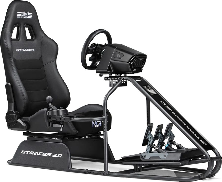 Cockpit simracing Next Level Racing GTRacer 2.0 avec si&egrave;ge GT large, r&eacute;glages avanc&eacute;s et structure rigide compatible Direct Drive jusqu&rsquo;&agrave; 13 Nm.