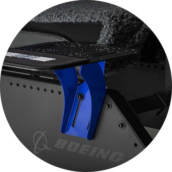 Les différents réglages du siège pour simulateur de vol Next Level Racing Flight Simulator Boeing Commercial Edition permet de s'adapter à tous les pilotes et tous les styles de simulations d'avions.