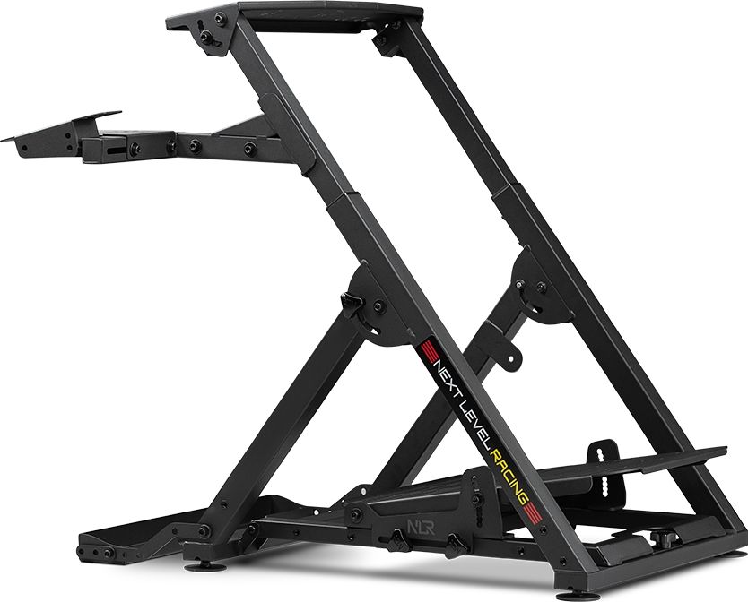 Le support de volant Next Level Racing Wheel Stand 2.0 permet de mettre en œuvre un simulateur automobile en toute simplicité.