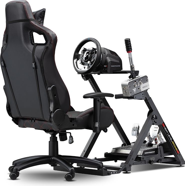 Le support de volant pour simulateur auto Next Level Racing Wheel Stand 2.0 est compatible avec toutes les chaises gamer.