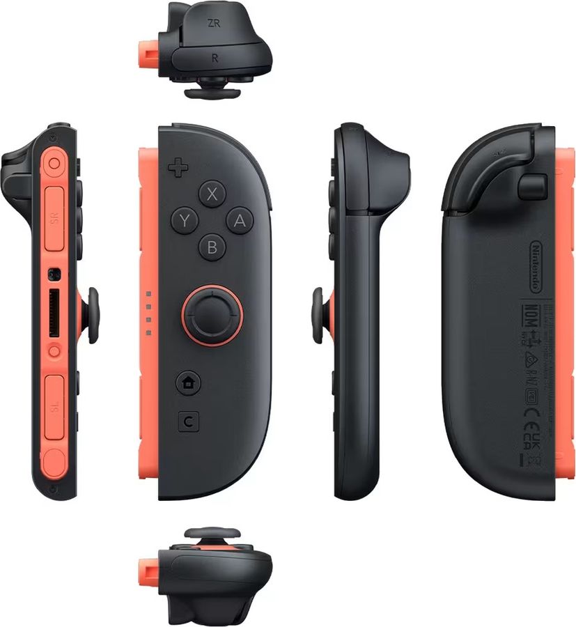 La Joy-Con 2 droite est entièrement compatible avec la Nintendo Switch 2 et intègre des vibrations améliorées, ainsi qu’un nouveau bouton C pensé pour élargir les options de contrôle.
