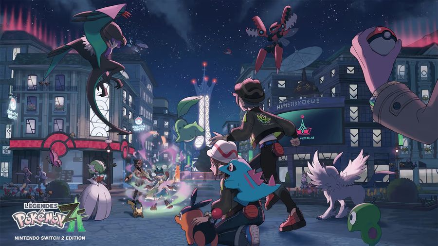 Jeu L&eacute;gendes Pok&eacute;mon : Z-A avec combats en temps r&eacute;el et graphismes nouvelle g&eacute;n&eacute;ration.