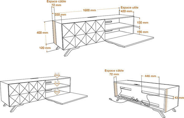 NorStone Facet dimensions