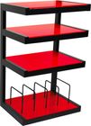 NorStone Esse hi-fi Vinyl noir satiné, verres rouges