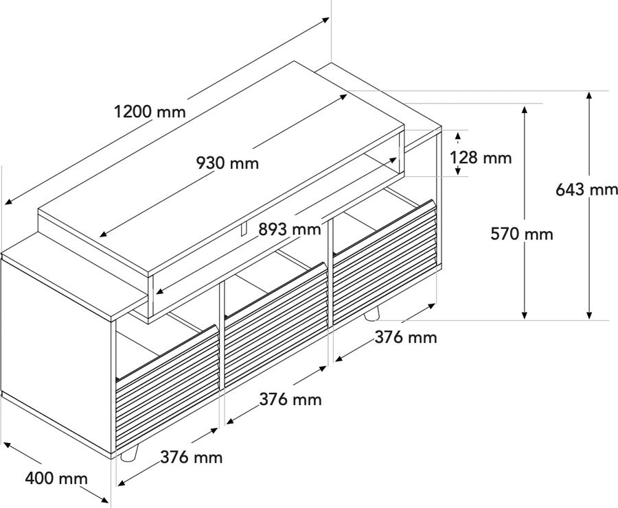 Schéma dimensions Schéma dimensions Oslo 1200